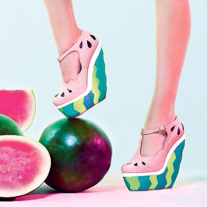 Zapatos surrealistas diseñados por Kira Goodey