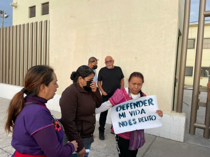 manifestación en apoyo de Roxana Ruiz 