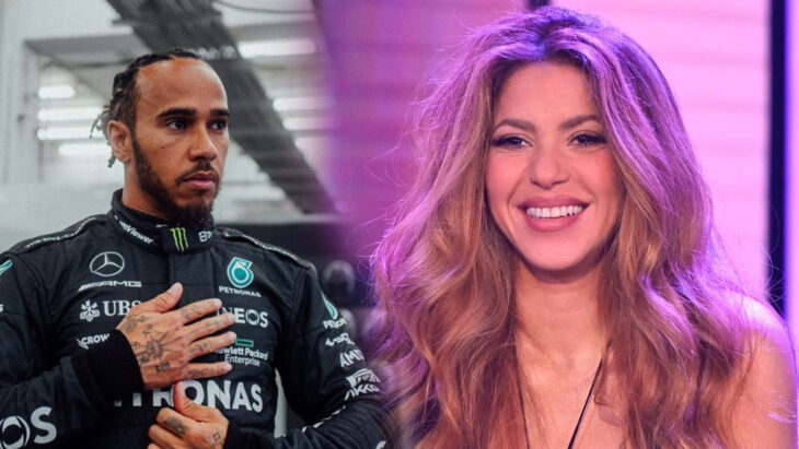 Shakira y Lewis Hamilton