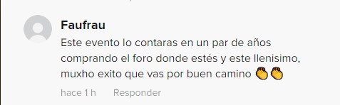 captura de pantalla de un comentario en TikTok 