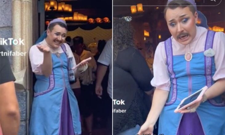 Disney contrata a un hombre con bigote para desempeñar el papel de hada madrina y se vuelve viral