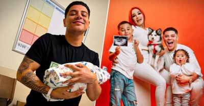 Eduin Caz y Daisy Anahy dan la bienvenida a Christian, su tercer hijo