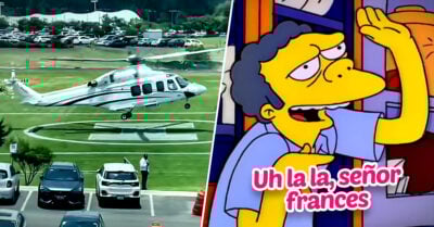 Humildad nivel: llegó a la escuela en.. ¡¿helicóptero?!