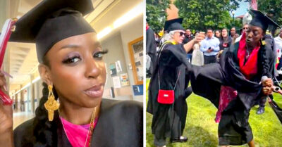 Estudiante y maestra protagonizan pelea en plena graduación y se viralizan