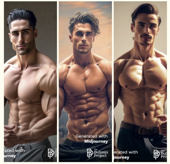 imágenes del cuerpo ideal de los hombres según la Inteligencia Artificial 