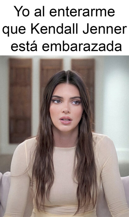 meme sobre el posible embarazo de Kendall Jenner 