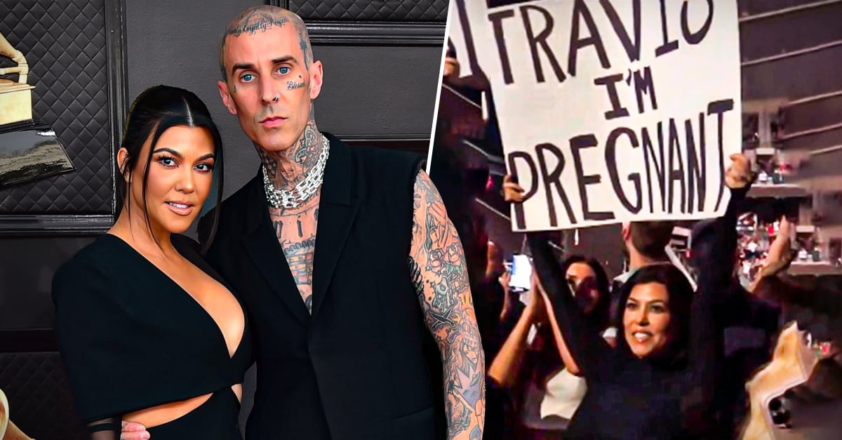 Kourtney Kardashian annuncia la sua gravidanza a Travis Parker