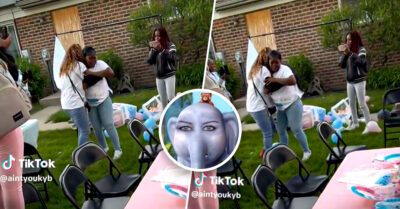 Mamá enojada destruye su propia fiesta de revelación porque no quería otra niña