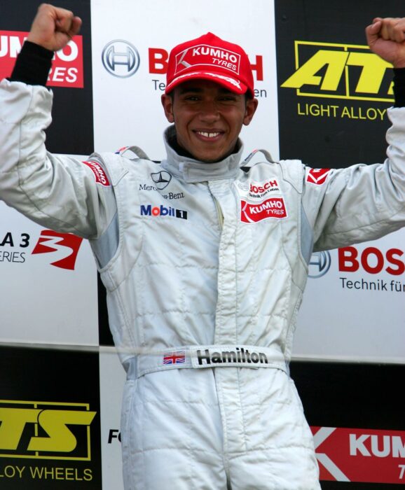 Lewis Hamilton en su primer campeonato de la Fórmula 1 