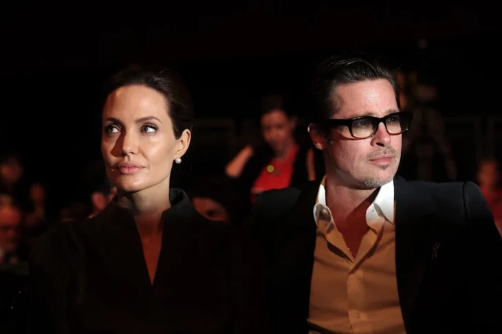 Brad Pitt y Angelina Jolie juntos en evento público