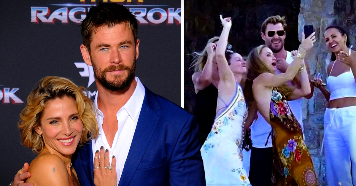 Chris Hemsworth is caught at a party and fans accuse him of being unfaithful