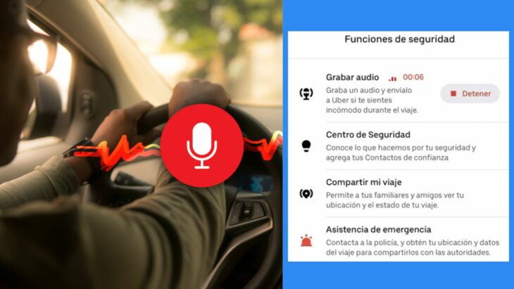 grabar audio en Uber