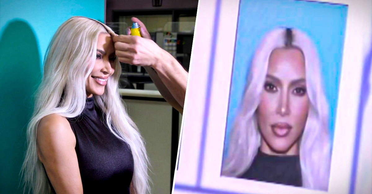 Kim Kardashian brought her beauty team to take her driver’s license photo