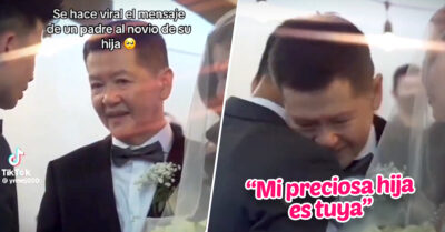 “Si no la amas, tráela de vuelta”: Papá hace una petición al entregar a su hija en el altar