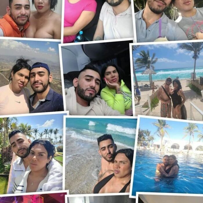 collage de fotos de Kimberly y Oscar Barajas 