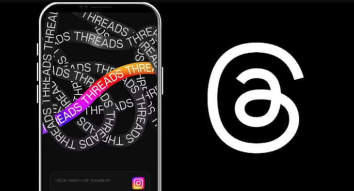 Logotipo de Threads, la nueva app de Instagram 