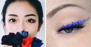 15 Creativas formas para delinear tus ojos con flores; ¡las amarás!