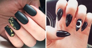 25 Diseños de manicura en color negro; toda la elegancia y misterio en tus uñas