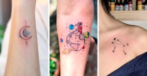 15 Tatuajes que demuestran que cualquier mujer puede bajarse sola la luna y las estrellas