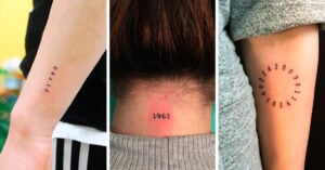 13 Diseños de tatuajes de fechas especiales que no son números romanos