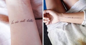 14 Tatuajes con frases en francés para llenar de tinta tu piel