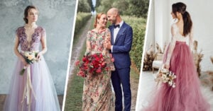 15 Ideas de vestidos de novia para las chicas que no se quieren casar de blanco