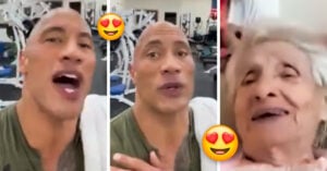 Dwayne Johnson le cumple el deseo a una abuelita de 102 y le canta ‘Las Mañanitas’ en vivo