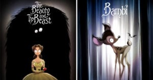 Así serían las películas clásicas de Disney si hubieran sido dirigidas por Tim Burton