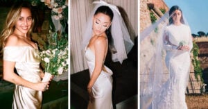 14 Famosas que eligieron vestidos de novia desde lo sencillo hasta lo costoso