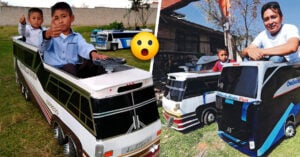 Construyó un autobús a escala para su hijo y ahora tiene su propia empresa y son un éxito