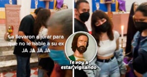 Papás llevaron a su hija a la iglesia y le hicieron jurar que ya no hablará con su ex