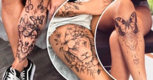 15 Hermosos tatuajes para lucir en tus bellisimas piernas