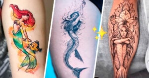 15 Bellísimos tatuajes de sirenas que te llevarán al fondo del mar