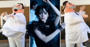 Dr. Simi se convierte en Merlina Addams, recrea el icónico baile y se vuelve viral