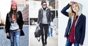 15 Geniales looks con hoddies y blazers que son la combinación perfecta